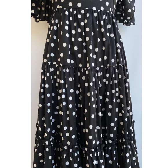 Dolce & Gabbana Runway Off-Shoulder Ruffled Polka Dot Dress IT 36, US 0 w/COA - Picture 9 of 14
